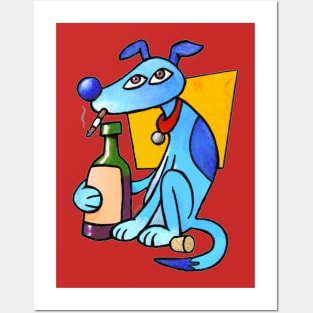 Bad Dog (Picasso style) Posters and Art